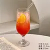 Estilo Ins Popular Taza de Jugo Vidrio Taza de Té con Leche Taza para Beber Taza para Beber Taza de Cóctel Taza de Té de Frutas