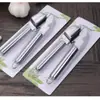 Prensa de Ajo de Acero Inoxidable, Pelador Manual de Ajo para el Hogar, Gadget de Cocina Multifuncional, Triturador de Ajo, Machacador de Ajo