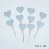 Cartão de decoração de bolo embalagem de panificação variedade de estrelas amor glitter série decoração de casamento inserção 10 preço