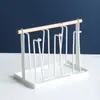 Conjunto de Porta-Copos de Cerâmica Escandinava com Escorredor para Água Sala de Estar Conjunto de Água de Boas-Vindas Linda Caneca de Chá da Tarde com Listras de Bolinhas