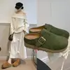 Zapatillas de casa cerradas estilo Birkenstock retro de suela gruesa y versátiles para mujer, nueva moda otoño 2026, sandalias Birkenstock sin cordones