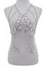 Collar Transfronterizo Europeo y Americano Estilo Vacacional Cadena de Cintura para Bikini de Playa Simple Cadena de Pecho Sexy Cadena Corporal para Cuello