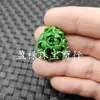 Jadeíte Imitação Flor de Peônia Verde Seca Jade Imitação Contas Soltas Esmeralda Dragão de Ferro Contas Brutas de Dragão Flor Contas Redondas Acessórios Contas