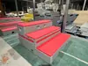 Podio de Coro de Plástico Plegable, Reversible y Móvil, Podio de Coro de Plástico de Tres Niveles, Podio de Director de Coro de Madera Maciza, Portátil