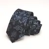 Corbata para Hombre Transfronteriza 7cm Color Sólido Corbata Atada a Mano Corbata Jacquard de Poliéster para Hombre Logotipo Corbata de Alta Gama para Hombre