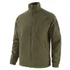 Chaqueta de Forro Polar Deportiva para Exteriores para Hombre Esdy, Capa Interior Cálida de Forro Polar, Chaqueta Casual de Trabajo para Hombre
