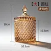 Frascos de Vidrio en Stock, Frascos para Dulces, Frascos para Velas Aromáticas, Cajas de Almacenamiento para Maquillaje, Frascos Decorativos de Almacenamiento, Frascos de Vidrio para Joyas al por Mayor