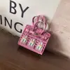 Nueva Moda Mini Ventana Casa Pequeña Bolso Platino Colgante Bolsa Linda Colgante Auriculares Bolsa de Labial Bolsa para Llaves del Coche