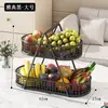 Bandeja de frutas criativa, cesta de frutas para sala de estar, expositor de lanches e frutas secas para mesa, mesa de centro, mesa de jantar, prateleira de armazenamento multicamadas