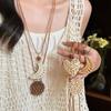 Collar Largo de Borlas Estilo Étnico Bohemio para Mujer Nuevo Sudadera Halter Retro Chinoiserie Cadena Diseño Nicho Accesorios