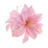 Nuevo Clip de Borde de Flor de Lirio Doble para Primavera y Verano Flor Artificial Clip para el Cabello Foto Vacaciones Tocado de Tela para Mujer
