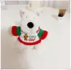[Solo Ropa] Ropa para Cachorros West Highland Accesorios Lindos Suéter Sombrero Set de Abrigo