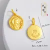 Acessórios Vietnamitas Banhados a Ouro Que Não Desbotam, Pingentes dos Doze Signos do Zodíaco, Colar DIY Banhado a Ouro com Pingente do Signo do Zodíaco do Ano de Nascimento