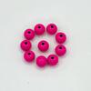 Cuentas de colores de aleación, cuentas redondas, cuentas sueltas de pintura, material de pulsera con agujero pasante, accesorios de joyería DIY, pulsera colgante al por mayor