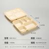 Caja de Embalaje Desechable, Lonchera Biodegradable de Almidón de Maíz, Lonchera de 456 Compartimentos, Lonchera para Llevar, Desechable Comercial