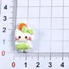 Lindos Dibujos Animados Frutas Abrazándose Gato KT Accesorios de Resina Accesorios de Pegamento de Crema diy Decoración para Pinza de Pelo Pequeños Accesorios de Resina
