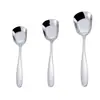 Colher de Arroz de Aço Inoxidável, Colher de Sorvete, Colher de Melancia, Colher de Cabeça Quadrada e Fundo Plano, Colher de Sopa Exquisite, Colher de Sobremesa com Cabo Longo
