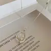 Libro Rojo Nuevo Collar de Perlas de Plata de Ley para Mujer Color Libre Diseño de Nicho Lujo Ligero Joyería de Plata de Alta Gama Cadena para Clavícula