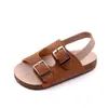 Chinelos de verão Boken para bebê com elástico sandálias de bebê infantis sola baixa dura sapatos antiderrapantes para criança pequena BCS3129