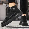 Zapatos Deportivos de Caña Alta para Hombre con Cremallera Lateral Slip-on Moda Trendy para Hombre para Exteriores con Suela Gruesa para Viajes Diarios Casuales Zapatos de Tabla para Hombre