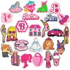 Hebilla de Zapato Barbie Zuecos Barbie Rosas Flor de Zapato Pegamento Suave de PVC Hebilla Decorativa Accesorios de Bricolaje Exclusivos de Amazon