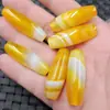 Ágata de sentido común color amarillo hielo Jade Lezi cuentas sueltas calcedonia amarilla Accesorios para pulseras y collares Passepartout venta al por mayor de cuentas