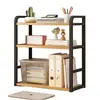 Escrivaninha Estante de Livros Rack de Armazenamento de Mesa Prateleira em Camadas Prateleira Camada por Camada Escrivaninha de Estudante Rack de Armazenamento de Dormitório Rack de Elevação de Mesa