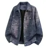 Nueva chaqueta vaquera de estilo business casual, ropa de trabajo para exteriores, talla grande, chaqueta estilo 'old money' para hombre, primavera y otoño