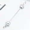 Criativo DIY Multi-Cor Garra de Gato Haste com Contas Novo Acessório de Chaveiro com Contas Haste de Metal Multi-Cor com Contas