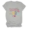 Modo Profesor Desactivado Amazon Ebay Sitio Independiente Camiseta de Manga Corta con Cuello Redondo para Mujer, Moderna y Versátil