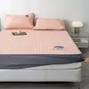 Categoría a Grado Materno e Infantil Set de Tres Piezas de Colchoneta de Látex de Seda de Hielo Verano Sábana Ajustable Dormitorio Estudiante Colchoneta Acondicionada Transpirable