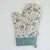 Guantes de aislamiento térmico de lunares de onda de dibujos animados, lona de algodón de alta temperatura, guantes anti-quemaduras para horno microondas, fabricantes de logotipo personalizado