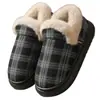 Una generación de zapatos de algodón viejos para hombres y mujeres, bolsa de invierno con forro polar, zapatos de algodón cálidos para interiores, gamuza, suela gruesa, para ancianos