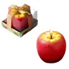Vela Personalizada con Forma de Manzana Vela de Aromaterapia Producción de Velas de Dibujos Animados Manzana Roja Decoración de Mesa