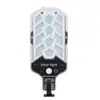 Luminária de rua integrada movida a energia solar, lâmpada de parede externa à prova d'água com sensor de movimento, iluminação multifuncional para jardim, pátio e garagem