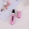 Frasco Sub-Frasco de Perfume de Fundo 5ml Portátil de Viagem Mini Sub-Embalagem de Perfume Frasco Borrifador Carcaça de Alumínio Sub-frasco Multicor