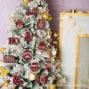 Madera Navidad Estilo Retro Cuadros Rojos y Negros Muñeco de Nieve Reno Fiesta Vacaciones Árbol Colgante Escena Decoración Decoración de Habitación
