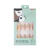 Larga Mariposa Ballet Hada Suave Manicura Uñas Portátiles Estilo Ins Moda Rosa Naranja Degradado Manicura Uñas Venta al por Mayor