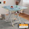 Mesa Plegable para Uso Doméstico, Mesa de Comedor Sencilla, Mesa Redonda para Sala de Estar, Puesto Portátil para Exteriores, Sencillo y Lujoso