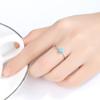 Anillo de Plata S925 Pag&Mag para Mujer Estilo K Incrustado con Gema Ópalo Australiano Anillo Accesorios Transfronterizos Venta al por Mayor