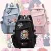 Mochila Anime Desenho Animado Bocchi the Rock, Pedra Solitária, para Meninas, Alunos do Ensino Fundamental e Médio, Bolsa de Ombro Duplo de Grande Capacidade