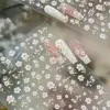 Pegatinas de arte para uñas de primavera y verano, pegatinas pequeñas de flores para arte de uñas, decoraciones dulces florales para arte de uñas, lente de teléfono móvil DIY, CCD de tableta