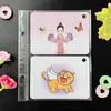 Álbum de fotos de 2 cuadrículas Página interior pp a doble cara frontal y trasera Bolsa de álbum de fotos de hojas sueltas horizontal Página interior de libro de tarjetas de 4 pulgadas