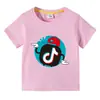 2026 Nova Roupa Infantil Verão Camiseta de Manga Curta para Meninos e Meninas Camiseta Básica Transfronteiriça Camiseta de Meia Manga para Bebês Top Infantil