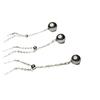 Plata S925 Realmente Muchos Colgante de Lino Collar de Cuentas Redondas Individuales Gris Plateado Cadena Clavicular Cadena Y Mejor Amiga de las Niñas Cumpleaños