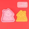 Molde para Galletas Temático Navideño Dibujo Animado Regalo de Navidad Galleta Artificial Prensado Estéreo 3D Herramienta de Horneado para Fondant