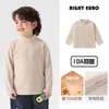 Camiseta de manga larga para niño Right Europe, colección otoño e invierno, top de manga larga para bebé, ropa infantil de nuevo estilo