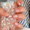 Adesivos de Arte para Unhas Cartoon Fofo para Meninas Bolo de Maçã Gato Animal Cachorro Unhas DIY Ankora Vermelho