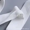 Em Estoque 2,5-5cm Abertura Lateral Única em Y Cós Elástico para Roupa Íntima, Alta Elasticidade, Bordas de Veludo Dupla Face, Elástico Exposto