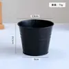 Cubo Metálico Mediano, Maceta de Lata Colorida, Cubo de Almacenamiento para Decoración de Escritorio en Casa, Maceta Creativa para Plantas Verdes y Suculentas